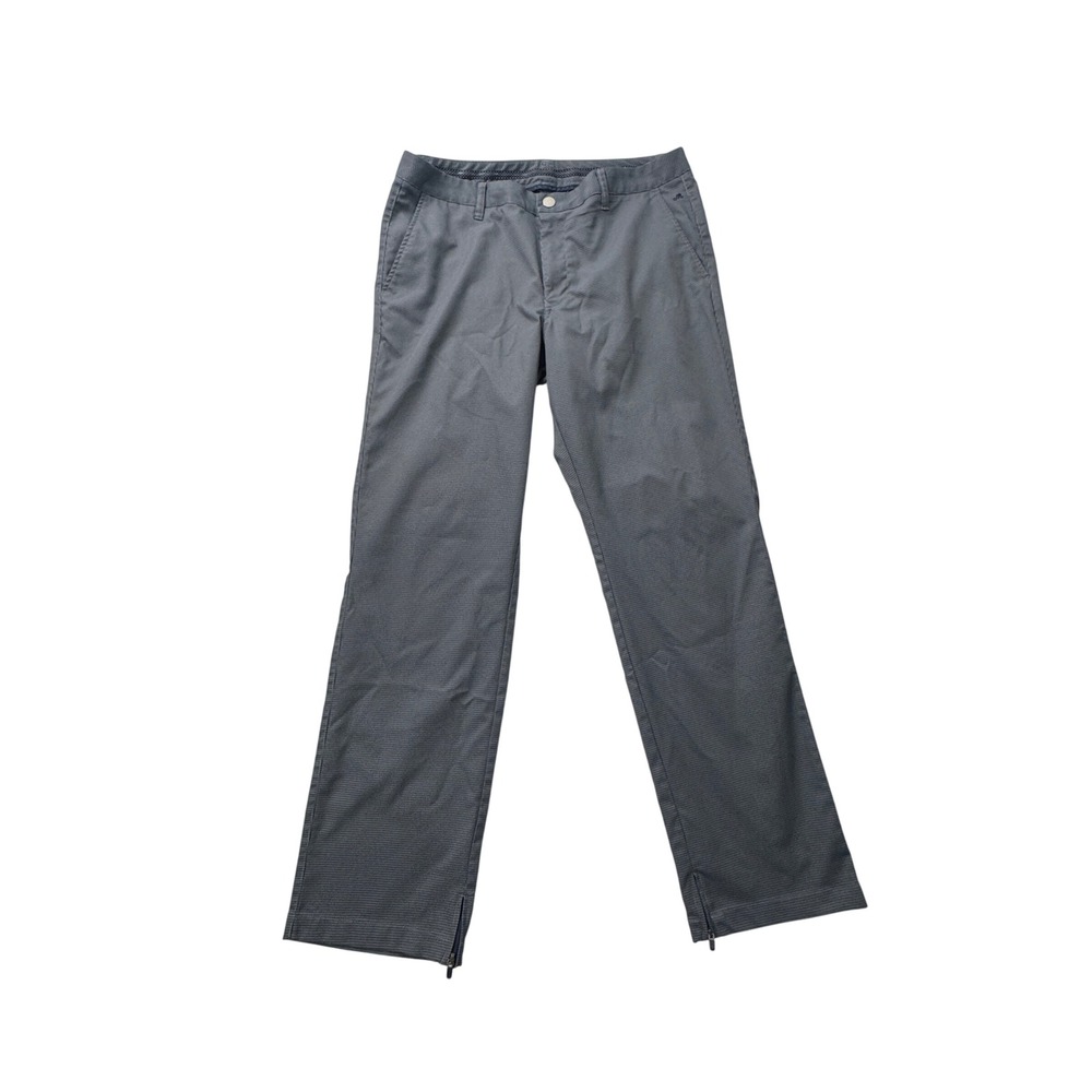Maide Golf Bonobos Mens Houndstooth Performance Pants Grey Navy Blue Zipper Hem - Picture 3 of 15